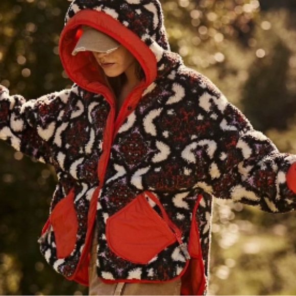NWOT Free People Movement jacquard sherpa jacket - Picture 3 of 7
